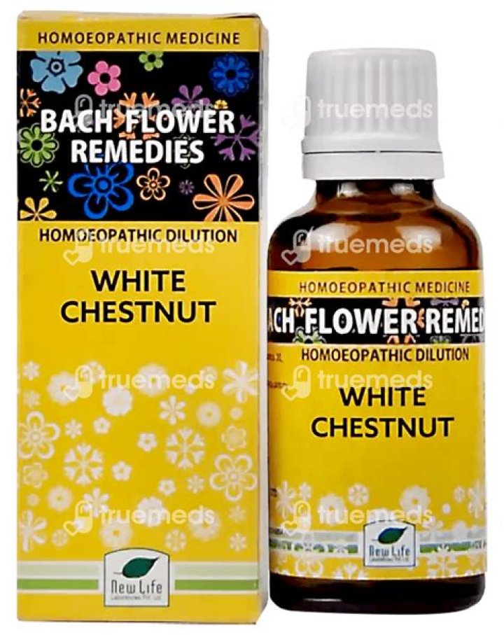 White Chestnut Bach Flower Calm Down Persistent and Endless Thoughts